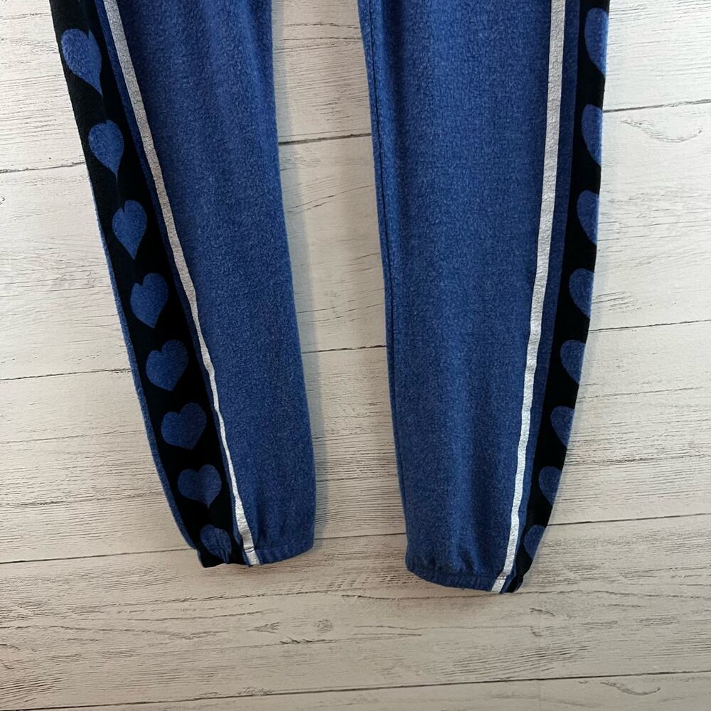 Wildfox Blue Hearts Desire Jogger Sweat Pants Size S - Picture 5 of 6